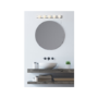 Chrome Hollywood Style Bathroom Wall Light with Pull Cord - Ara