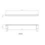 Brass Single Towel Bar -Arissa
