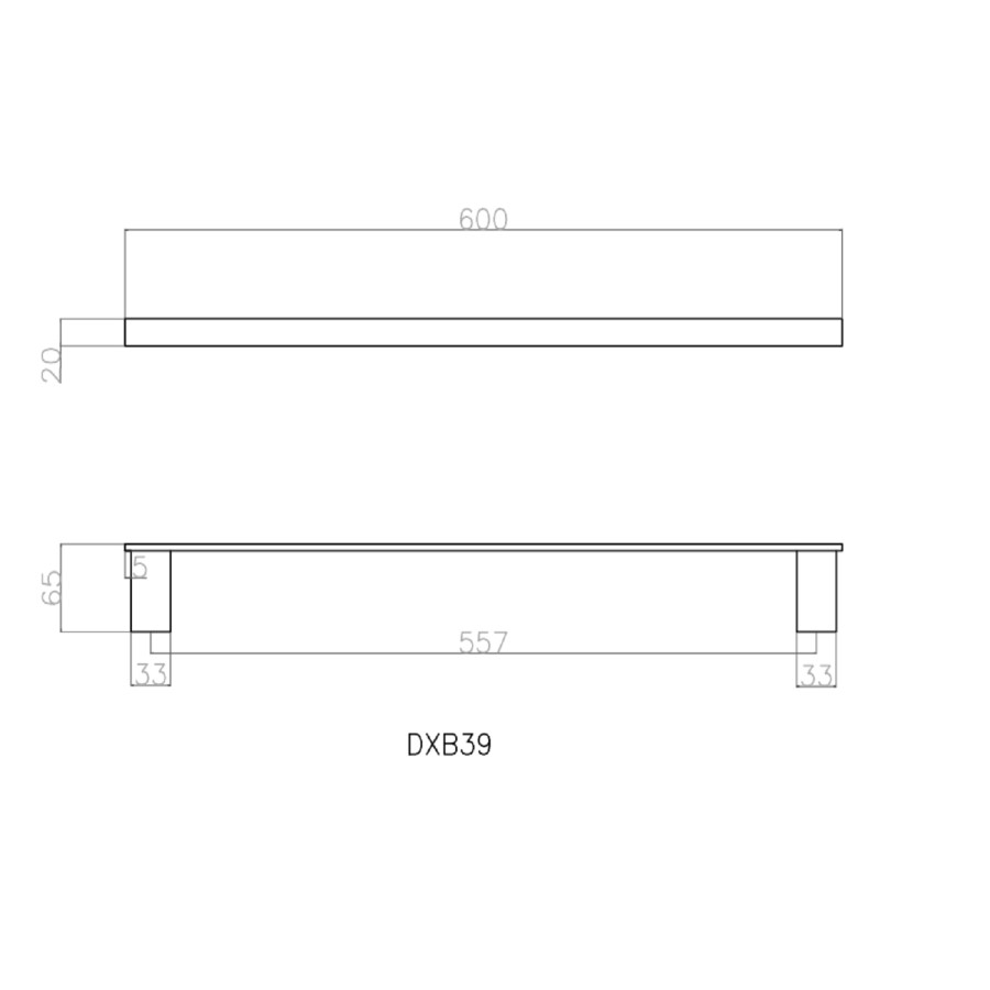 Brass Single Towel Bar -Arissa