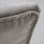 GRADE A1 - Pair of Grey Velvet Dining Chairs with Silver Knocker - Vida Living
