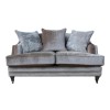 Belvedere Cream Velvet Sofa - Seats 2 with 3 Scatter Cushions 