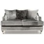 Belvedere Silver Velvet 2 Seater Sofa