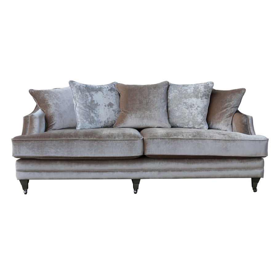 Belvedere 4 Seater in Cream with 5 Scatter Cushions