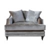 Belvedere Snuggle Chair in Champagne with 2 Scatter Cushions