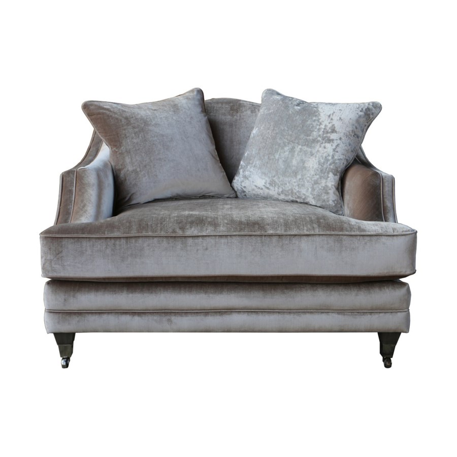 Belvedere Snuggle Chair in Champagne with 2 Scatter Cushions