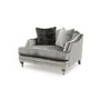 Belvedere Silver Velvet Loveseat Chair