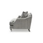 Belvedere Silver Velvet Loveseat Chair