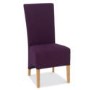 Bentley Designs Pair of Nina Wing Back Chairs in Plum and Oak