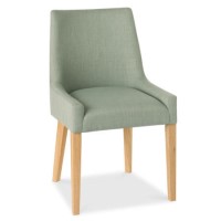 Bentley Designs Pair of Ella Oak Scoop Back Chairs in Aqua