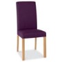 Bentley Designs Pair of Parker Dining Chairs in Plum and Oak