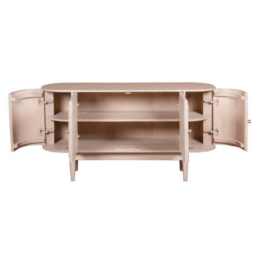 Cane Mango Wood 4 Doors Sideboard - Valencia