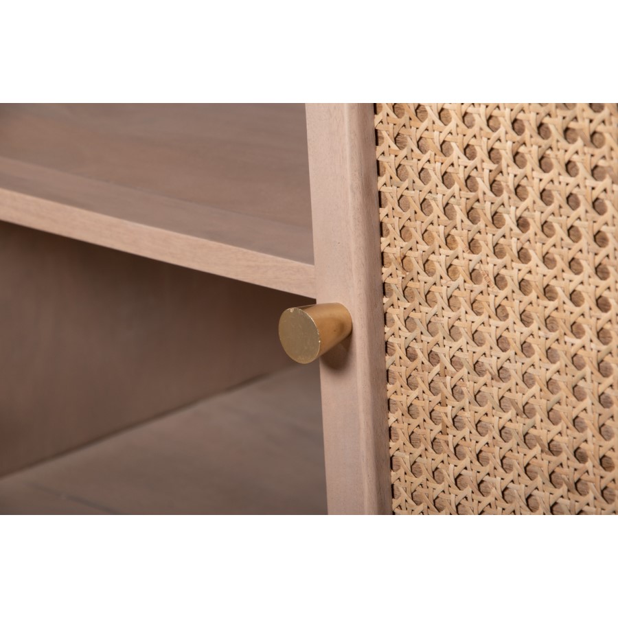 Cane Mango Wood 4 Doors Sideboard - Valencia
