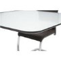 Calgary Extendable  White High Gloss Dining Table with Cocoa Insert