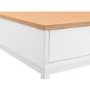 White and Oak Effect Office Desk with 2 Drawers - California - Julian Bowen