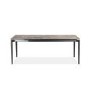 GRADE A1 - Extendable Grey Ceramic Dining Table with Marble Effect - Seats 6-8 - Camilla