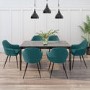 GRADE A1 - Extendable Grey Ceramic Dining Table with Marble Effect - Seats 6-8 - Camilla