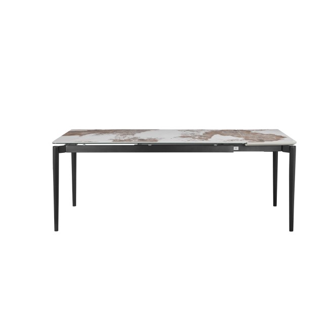 Large Marble Ceramic Extendable Rectangular Dining Table - Seats 6 - 8 - Camilla