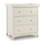 Ivory Changing Unit with 3 Drawers - Julian Bowen Cameo