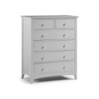 GRADE A2 - Julian Bowen Cameo 4+2 Drawer Chest of Drawers in Dove Grey