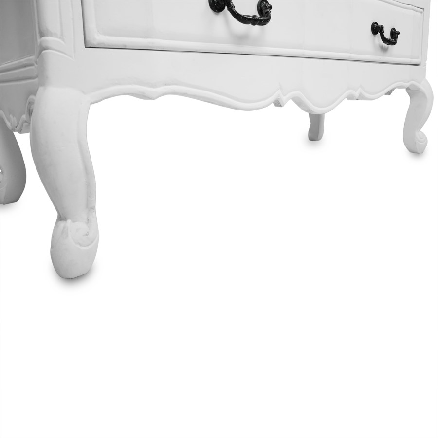 GRADE A2 - French Chateau Handmade White Chest of Drawers