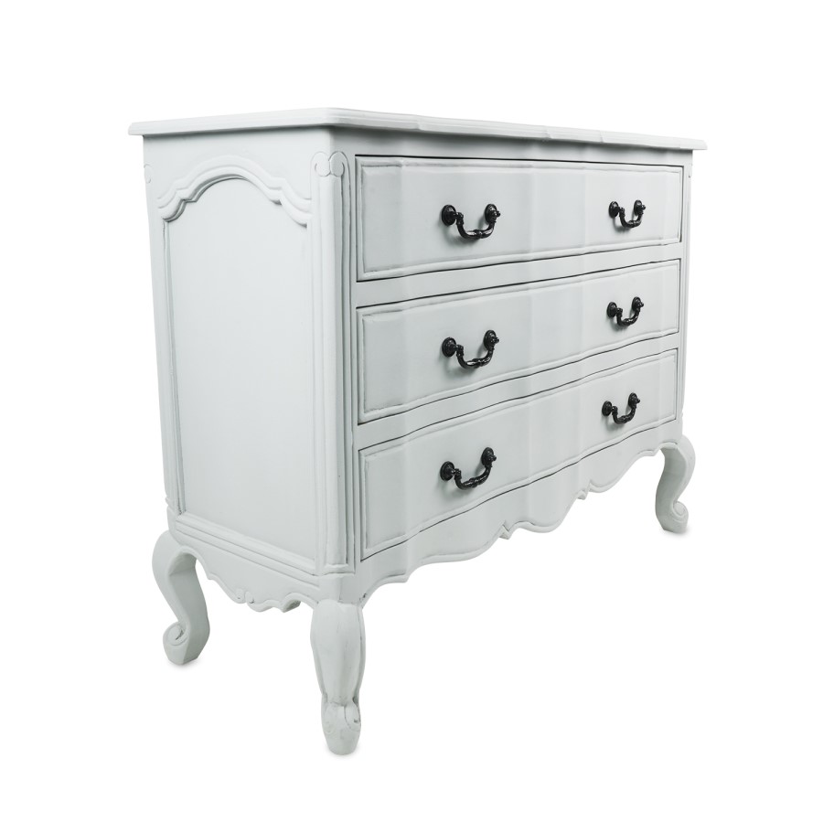 French Chateau Handmade Grey Chest of Drawers