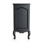 GRADE A1 - Camilla 3 Drawer Accent Chest of Drawers with Curved Detail in Dark Grey
