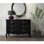 French Chateau Handmade Black Chest of Drawers - 3 Drawer