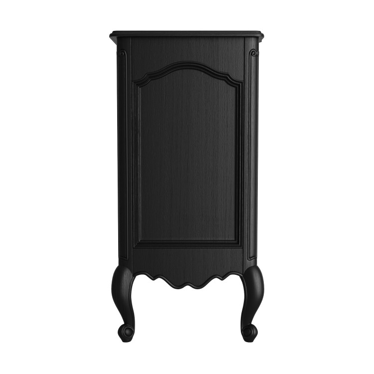 French Chateau Handmade Black Chest of Drawers - 3 Drawer