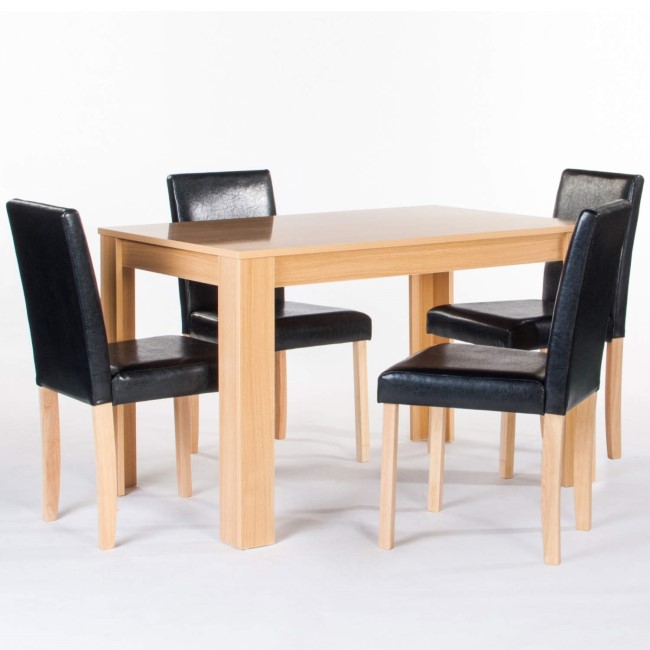 LPD Limited Cambridge Dining Set In Black