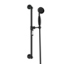 Black Traditional Round Adjustable Height Slide Rail Kit with Hand Shower - Cambridge