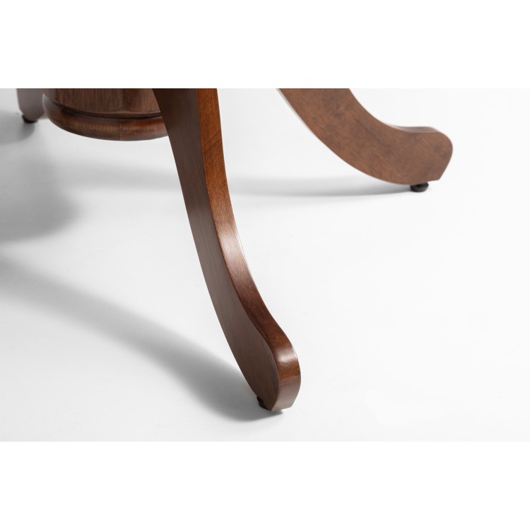 Julian Bowen Canterbury Round Extending Dining Table - Mahogany