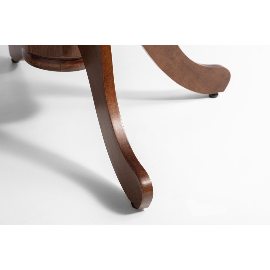 Julian Bowen Canterbury Round Extending Dining Table - Mahogany