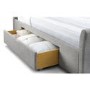 GRADE A1 - Julian Bowen Capri Grey Upholstered Double Bed With Under Bed Storage