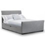 Julian Bowen Capri Fabric Bed with 2 Drawers in Light Grey - Super King