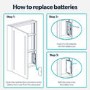 Single Door Chrome Mirrored Bathroom Cabinet with Battery Operated Lights 500 x 700mm - Capricorn