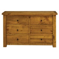 Wilkinson Furniture Georgia Solid Pine 6 Drawer Chest