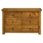 Wilkinson Furniture Georgia Solid Pine 6 Drawer Chest