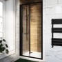 Black 900mm Bi-Fold Shower Door 6mm Glass - Carina