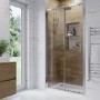 Chrome 1000mm Sliding Shower Door 6mm Glass - Carina