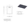 1200x800mm Rectangular Shower Tray – Slimline 25mm – Stone Resin – White – Cascade