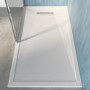 1500x800mm Rectangular Shower Tray – Slimline 25mm – Stone Resin – White – Cascade