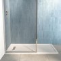 1500x800mm Rectangular Shower Tray – Slimline 25mm – Stone Resin – White – Cascade