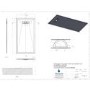 1500x800mm Rectangular Shower Tray – Slimline 25mm – Stone Resin – White – Cascade