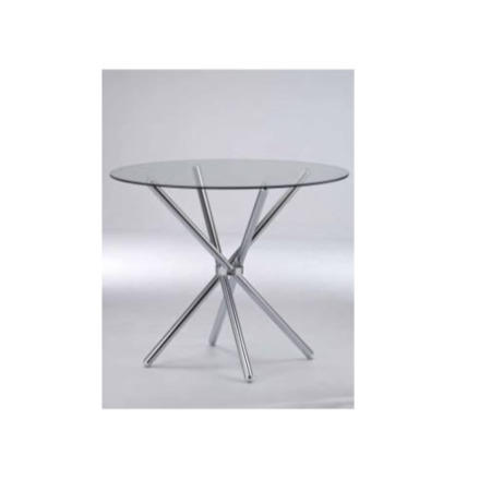 Round Glass Top Dining Table - Seats 4 - LPD Cassa