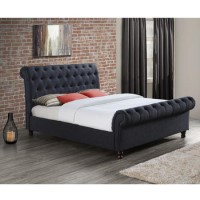 Birlea Castello King Size Bed in Charcoal Fabric
