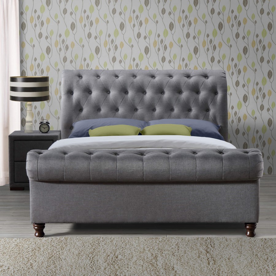 Birlea Castello King Size Bed Grey