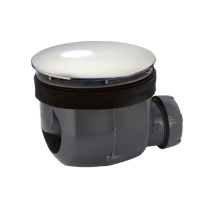 Linear Waste Pack with Stainless Polished Chrome - Cascade