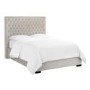 Beige Velvet King Size Bed Frame - Cavendish - LPD