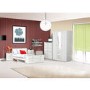 One Call Furniture Century 2 Drawer Bedside Chest in Pearl White
