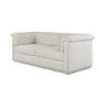 Cream Chenille 3 Seater Sofa - Caleb